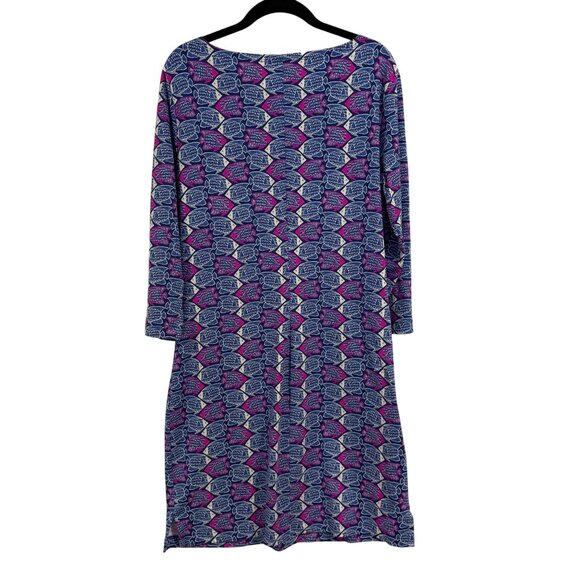Vineyard Vines Performance‎ Fabric Angelfish Blue Pink Dress Size M - Picture 5 of 7